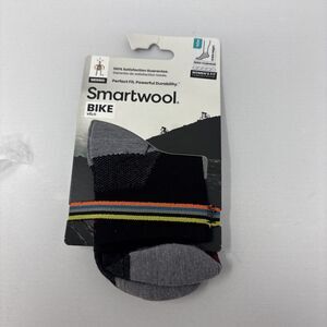 Smartwool Women’s Bike Zero Cushion Ankle Socks Black Small Merino Wool NEW